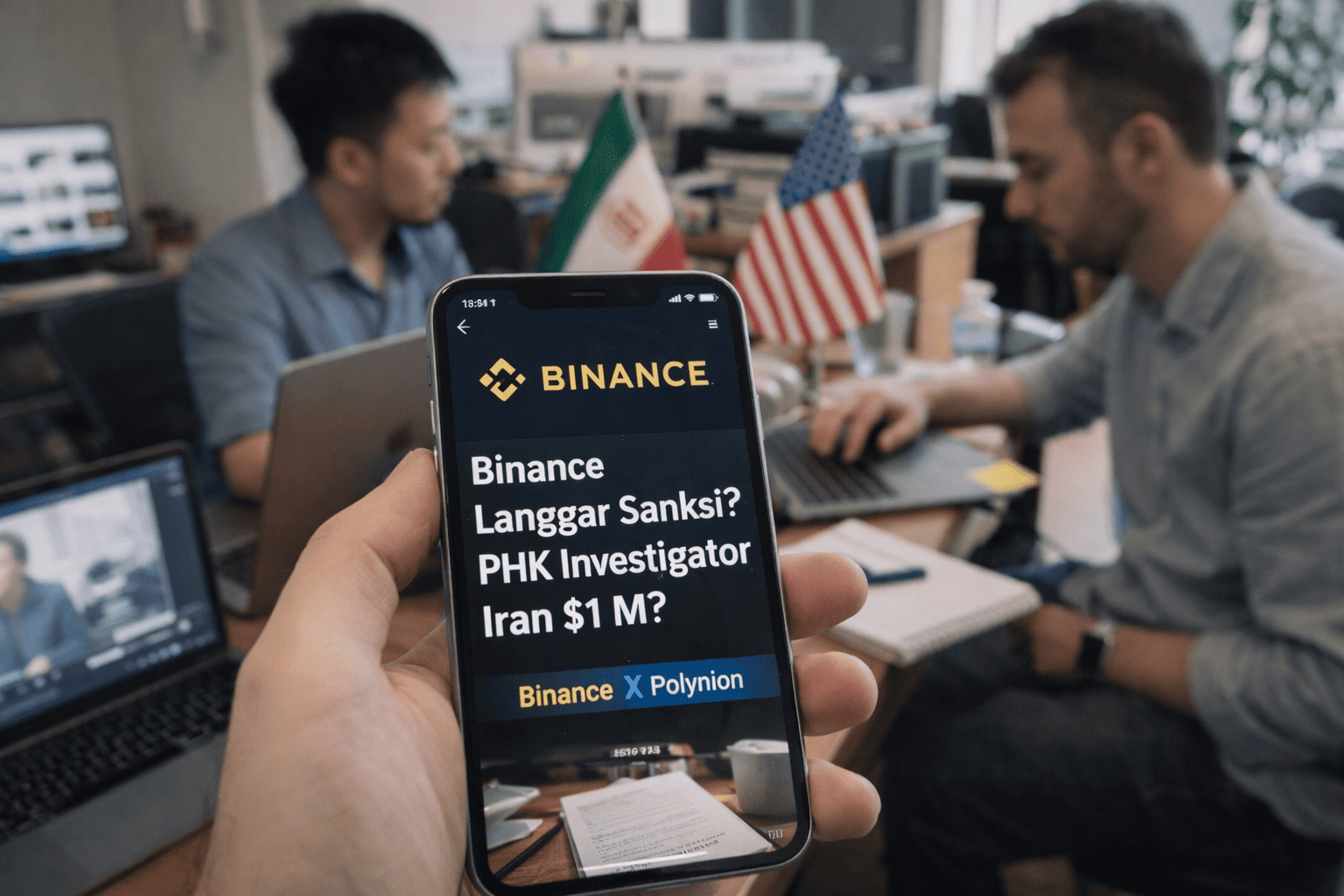 Binance Langgar Sanksi? PHK Investigator Iran $1 M