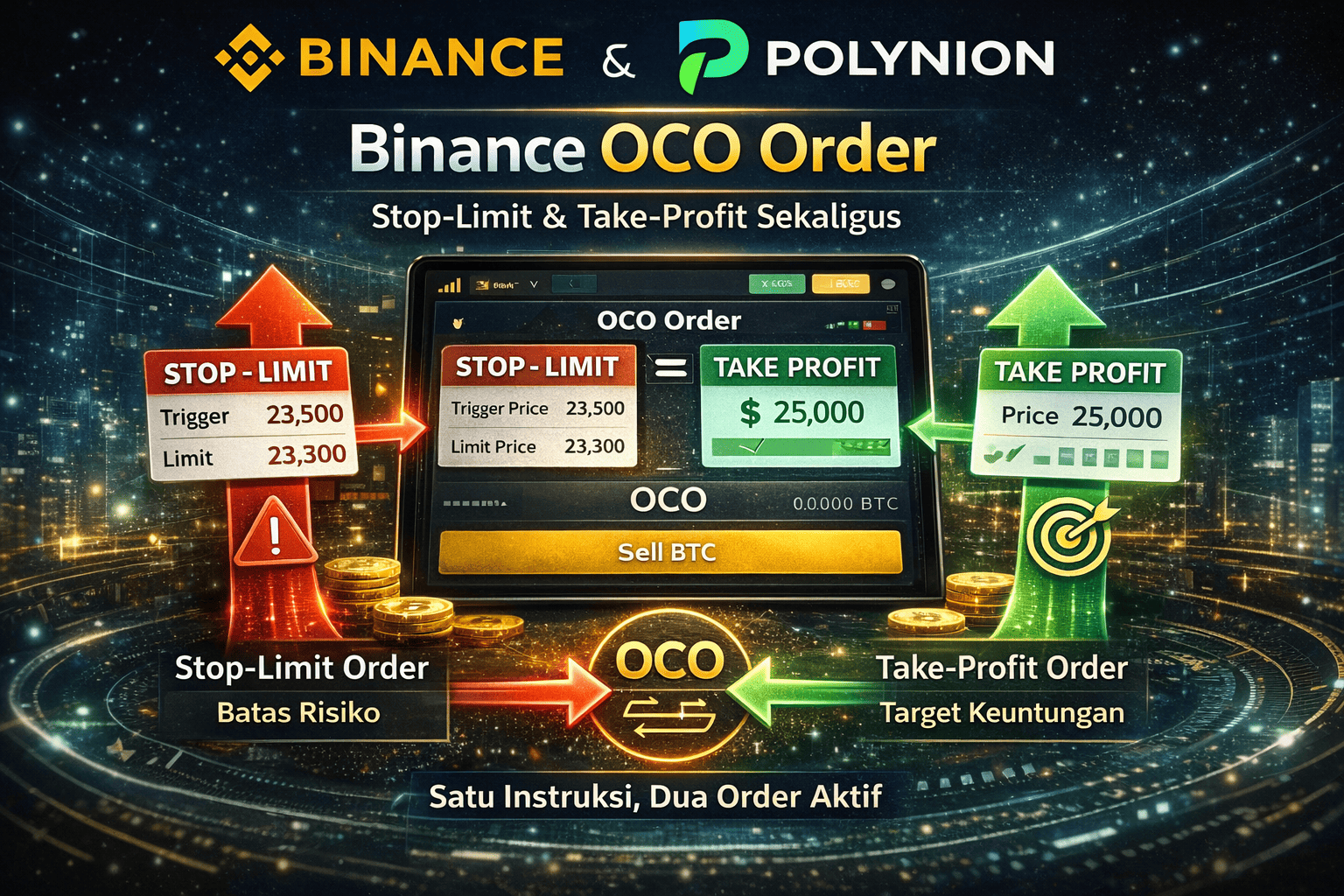 Binance OCO Order: Stop-Limit & Take-Profit Sekaligus